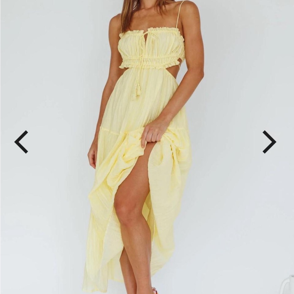 Selfie Leslie Yellow Maxi Dress